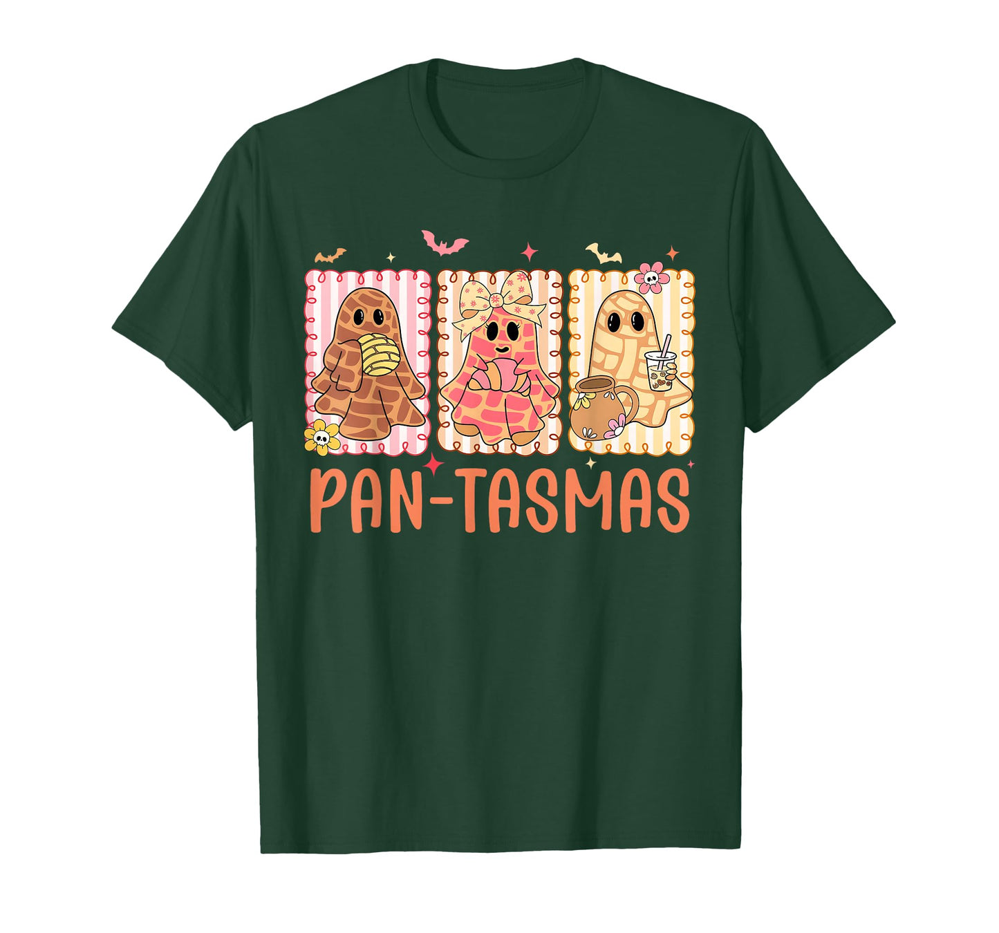 Ghost Halloween Pan Dulce Mexican Pan - Tasmas Pantasmas T-Shirt