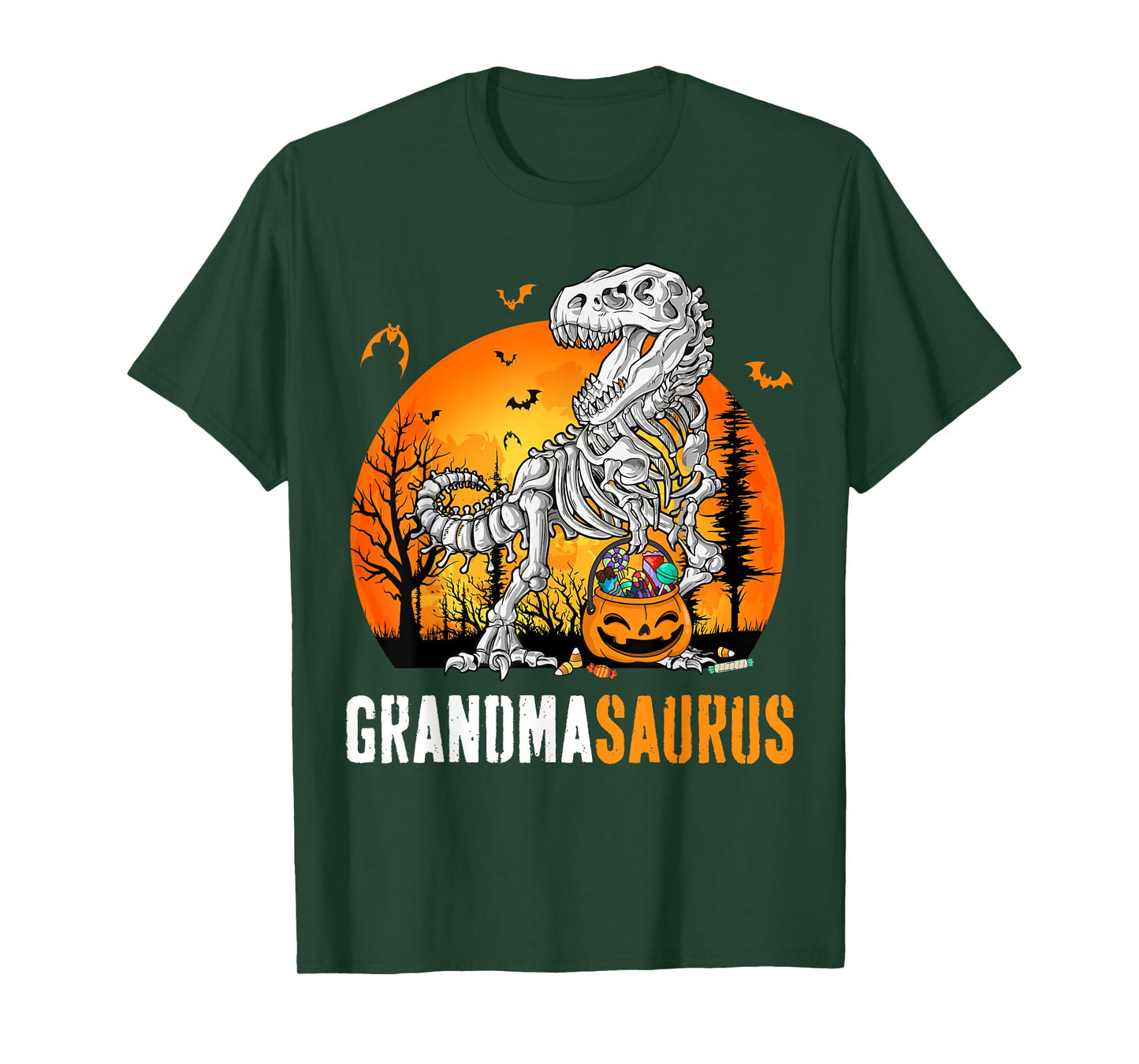 Grandmasaurus Dinosaur Skeleton Halloween Grandma Saurus T-Shirt