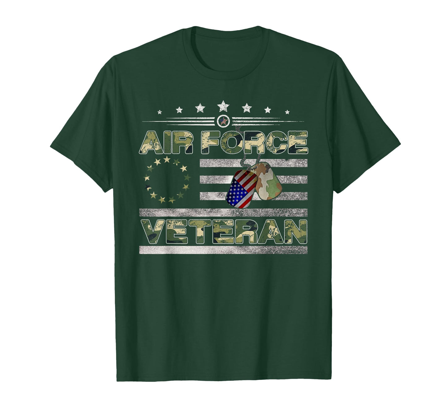 Us Air Force Veteran Shirt American Betsy Ross Camo Flag T-Shirt
