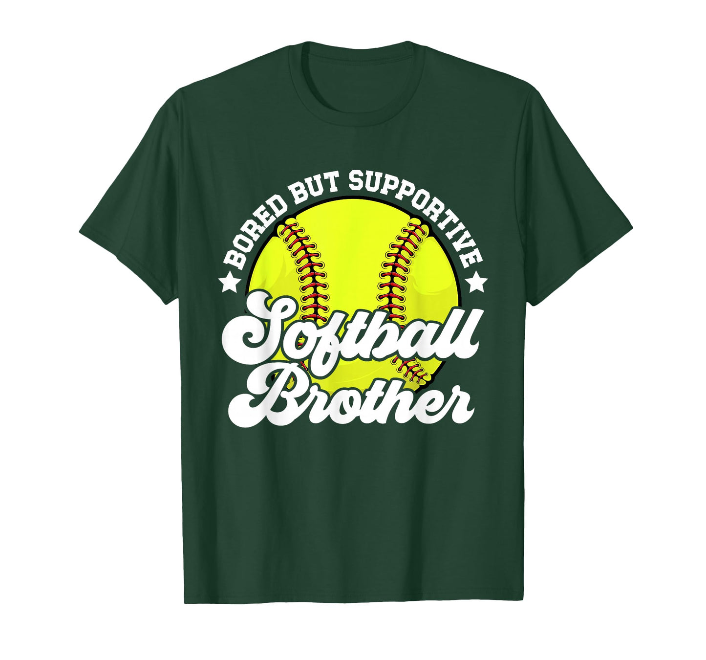Supportive Softball Brother Softball Player's Brother T-Shirt