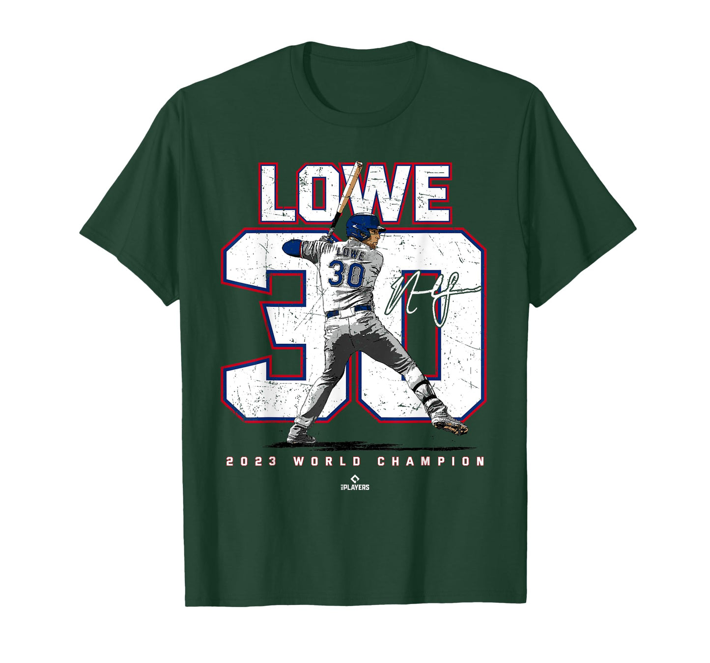 Player Number 2023 World Champion Nathaniel Lowe Texas MLBPA T-Shirt