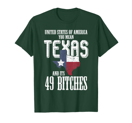 Funny USA Flag United States of America Texas T-Shirt