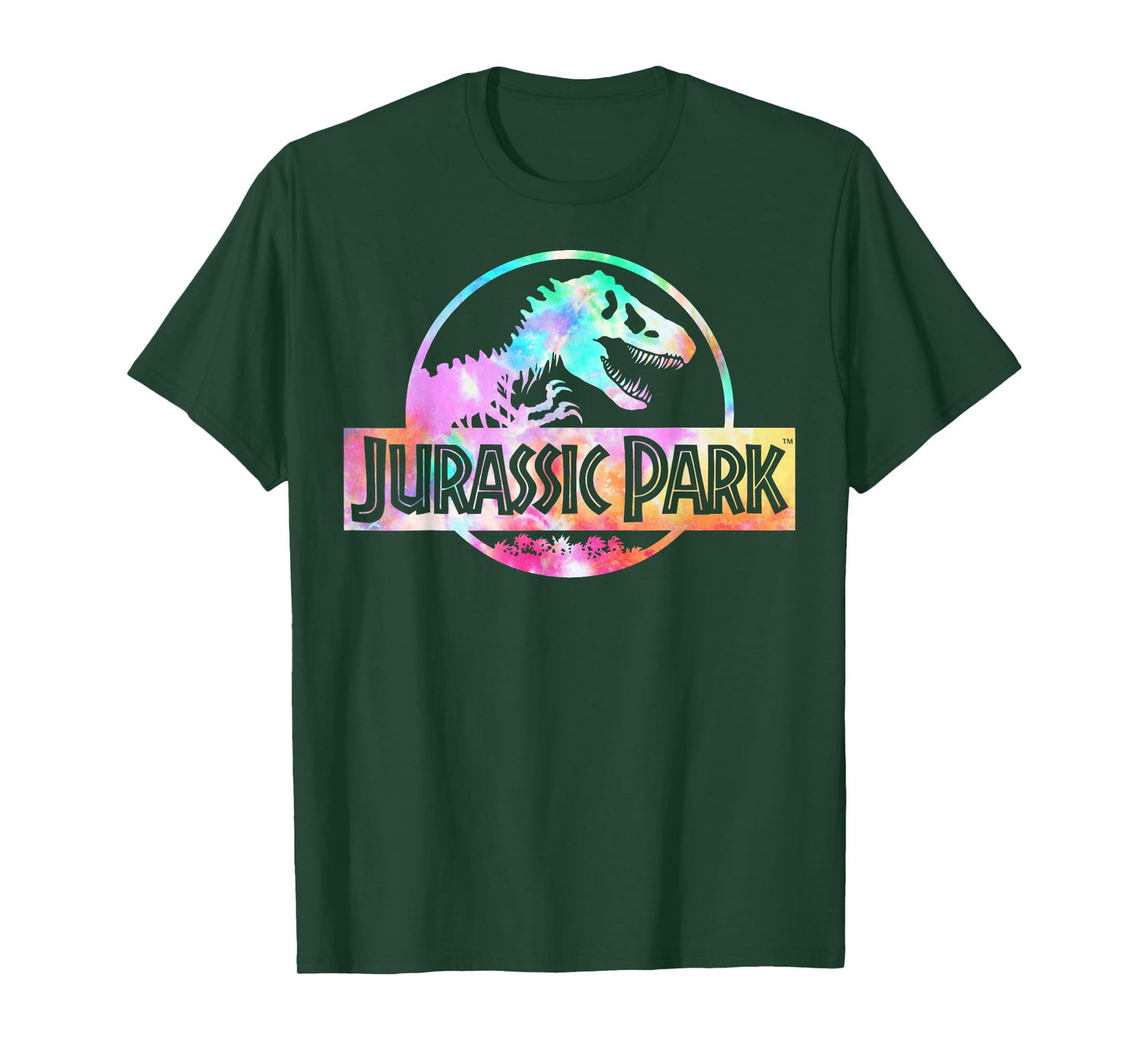 Jurassic Park Logo Tie Dye Gloss Graphic T-Shirt T-Shirt