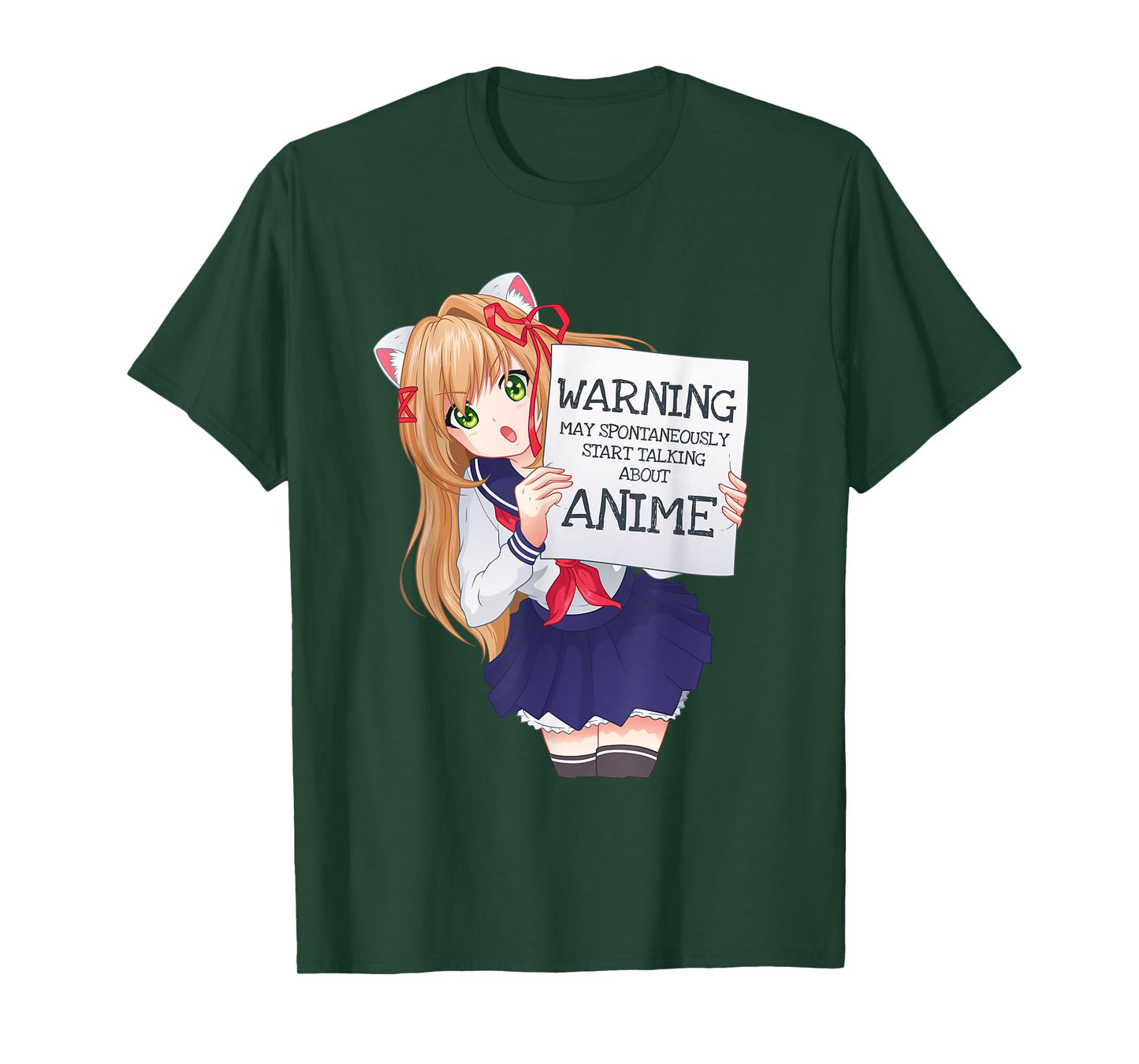 Kawaii Cute Spontaneously Talking Anime Girl Otaku Japanese T-Shirt