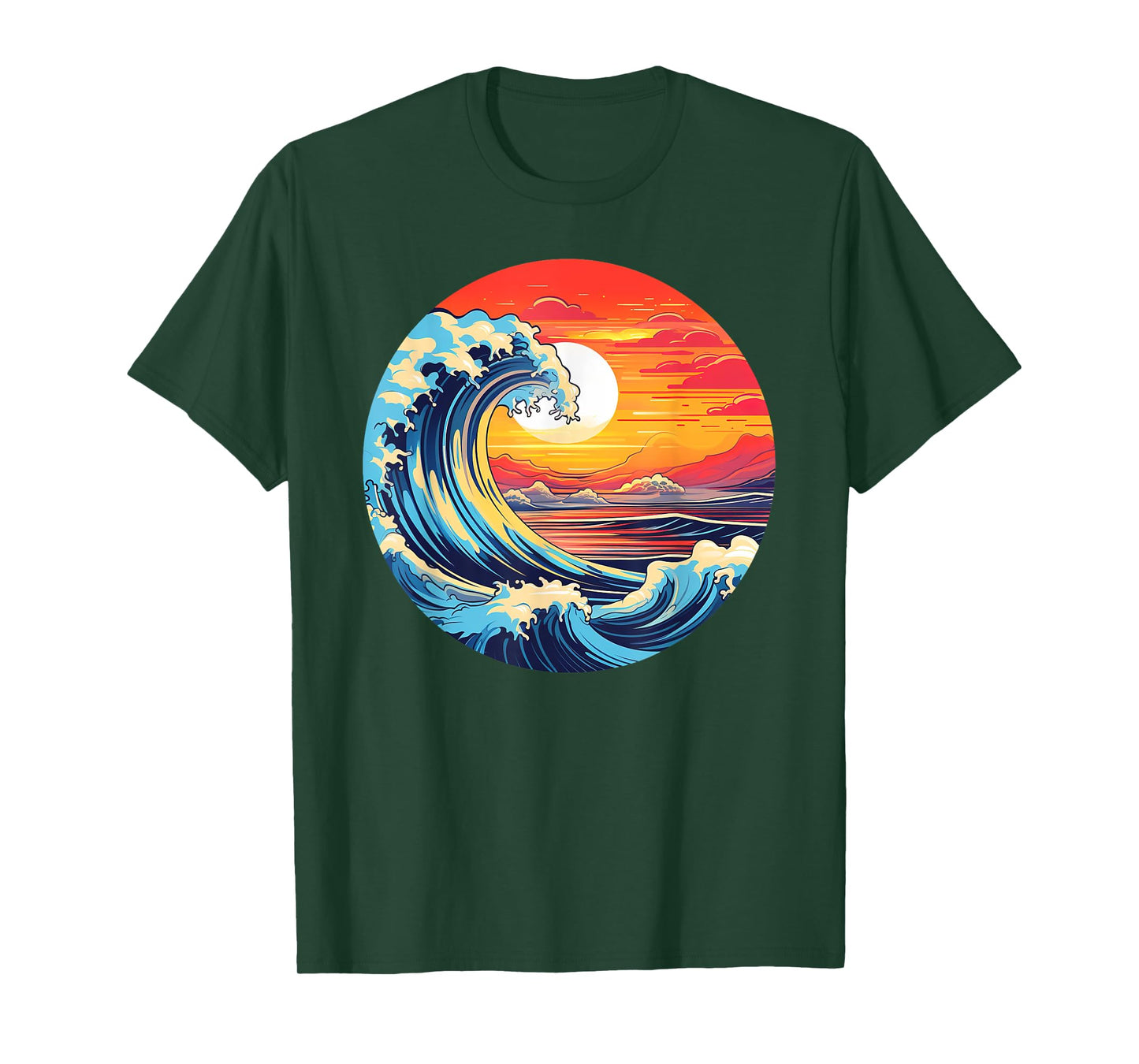 Great Art Aesthetic Tsunami boys Wave off Kanagawa Japanese T-Shirt
