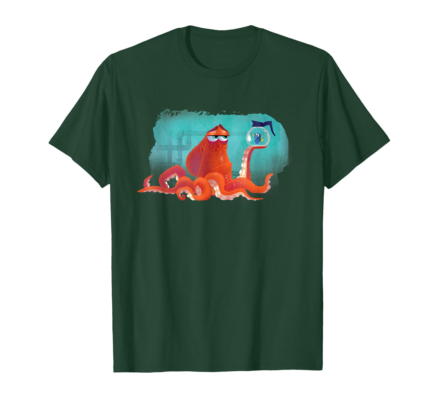 PIXAR Finding Dory Hank and Dory T-Shirt - Unisex Adult, Blue, Short Sleeve, Small