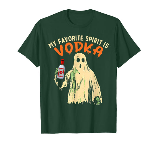 My Favorite Spirit is Vodka Funny Halloween Party Adult T-Shirt