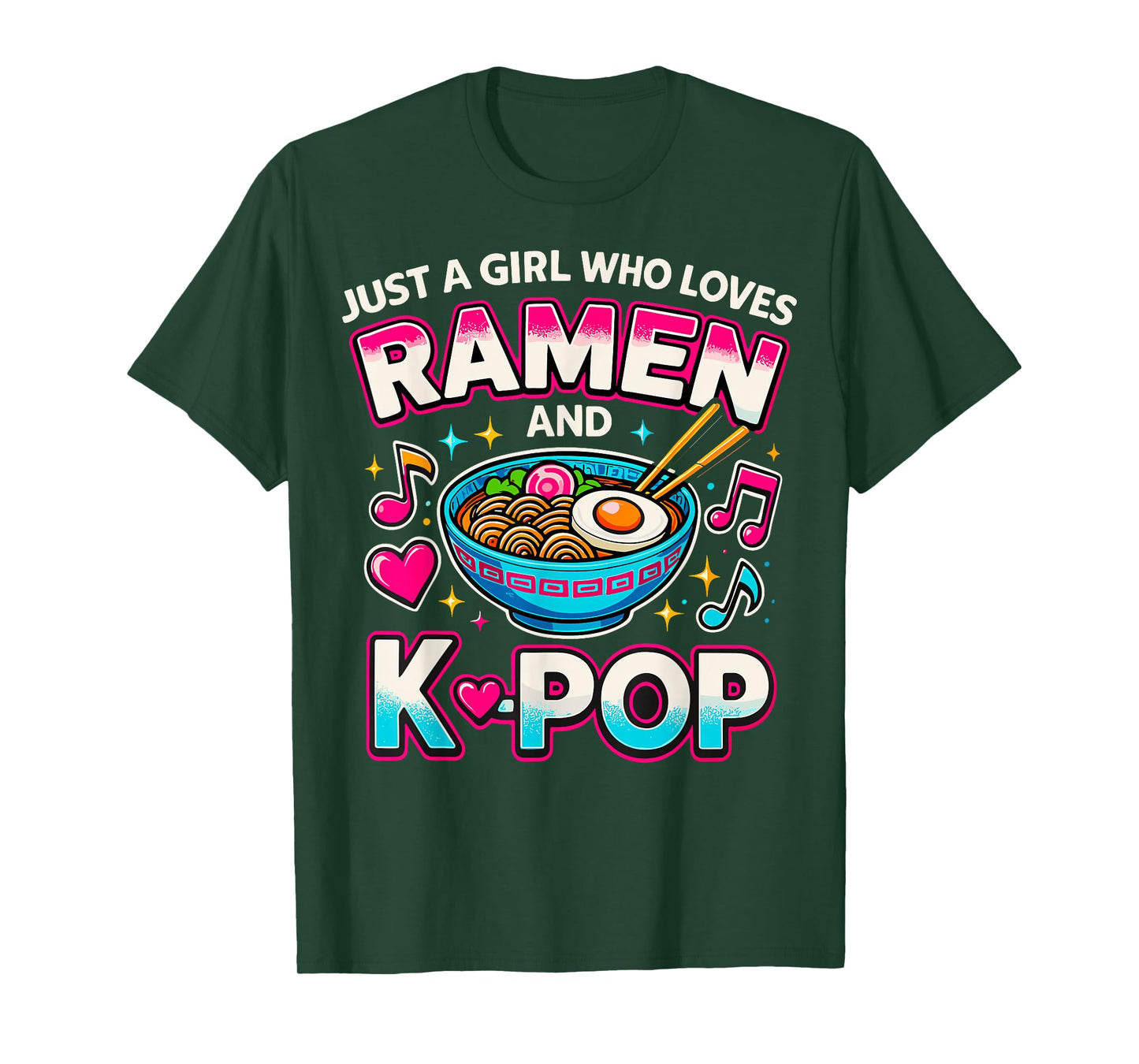 Just A Girl Who Loves Ramen And K-Pop T-Shirt