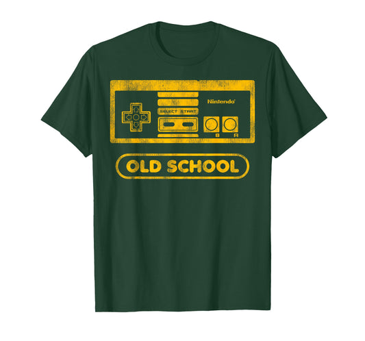 Nintendo NES Controller Old School Gold Graphic T-Shirt T-Shirt