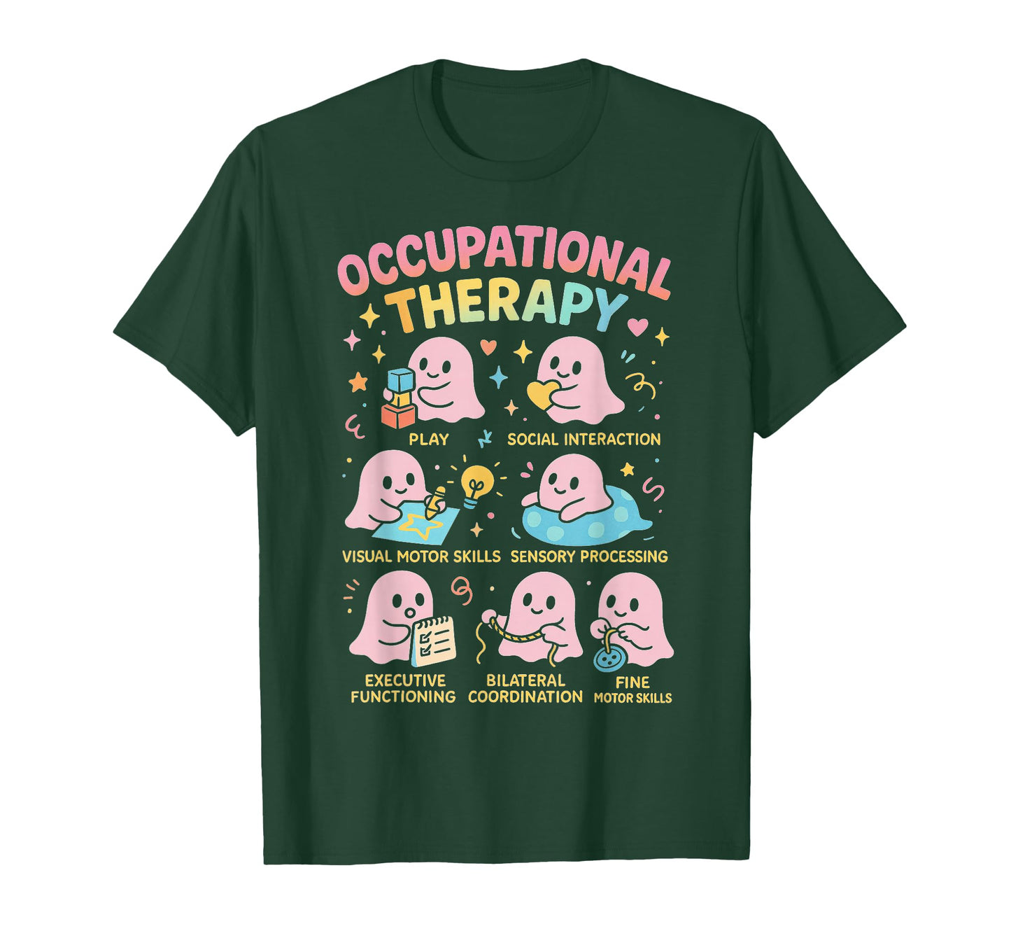 Funny Occupational Therapy Halloween Pediatric Therapy Lover T-Shirt