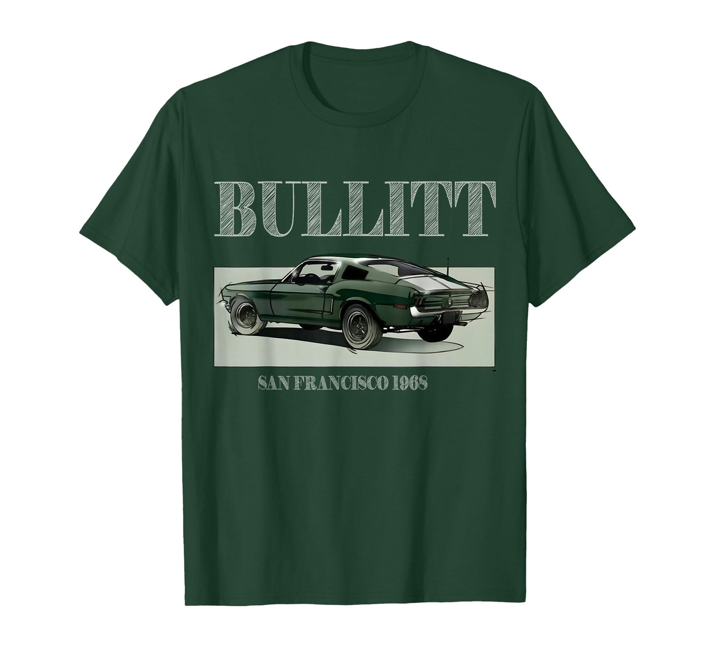 Bullitt Muscle sketch art T-Shirt