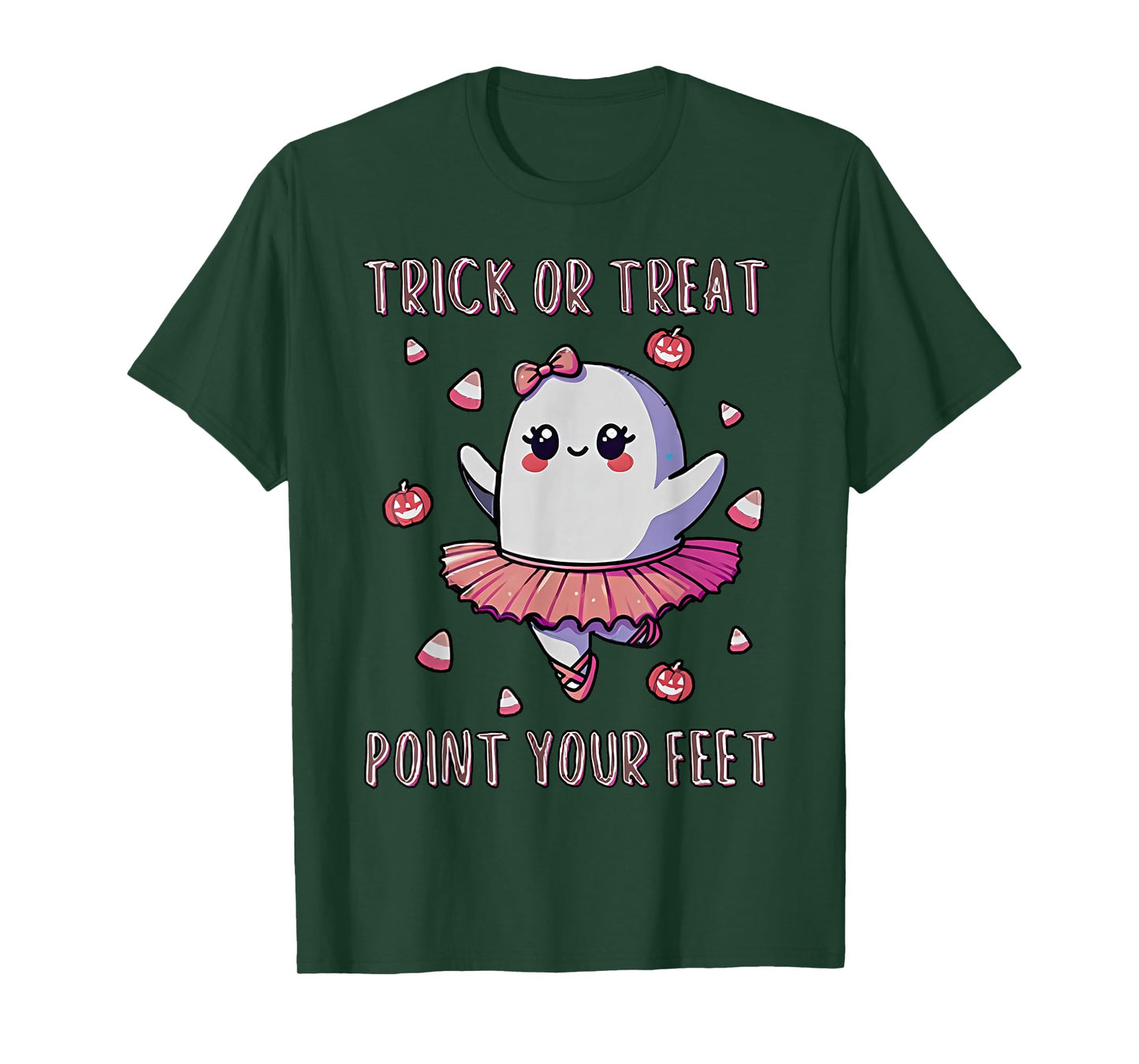 Trick Or Treat Point Your Feet Halloween Ghost Dance Teacher T-Shirt