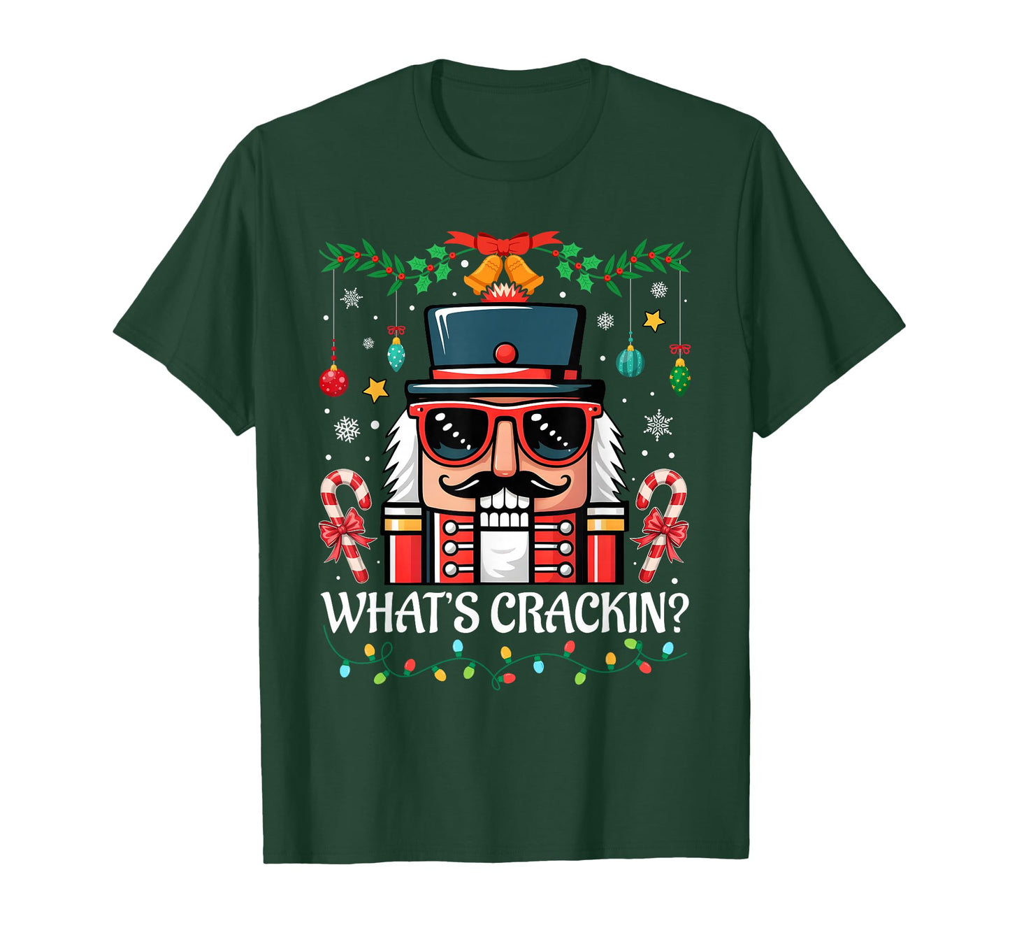 Nutcracker What's Crackin Funny Christmas Men Women Kids T-Shirt