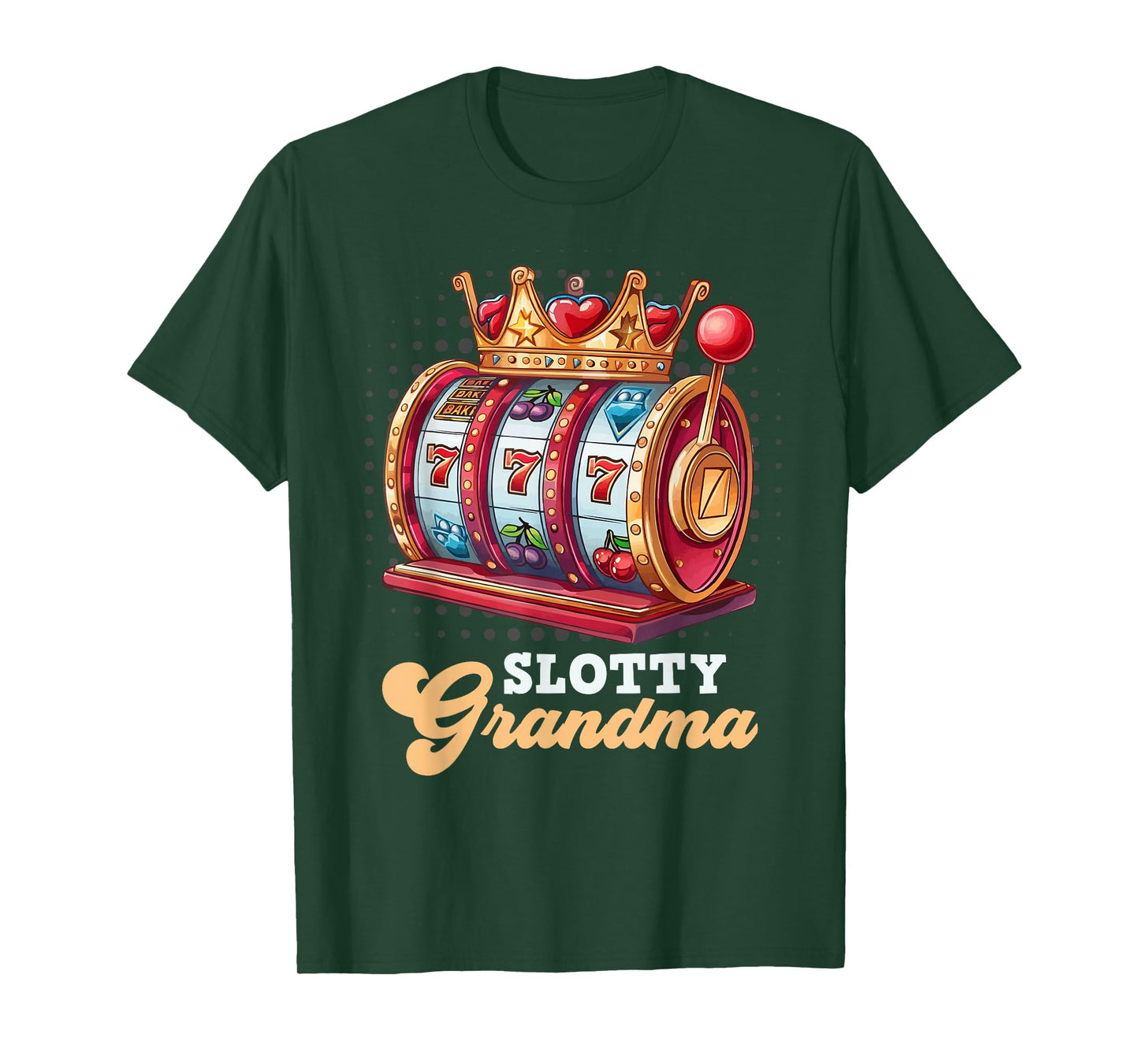 Slot Machine Casino Granny SLOTTY GRANDMA Jackpots T-Shirt