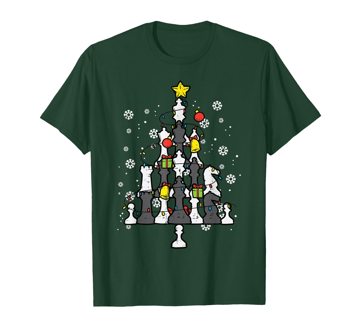 Chess Christmas Tree Xmas Pajamas PJs Chess Player T-Shirt