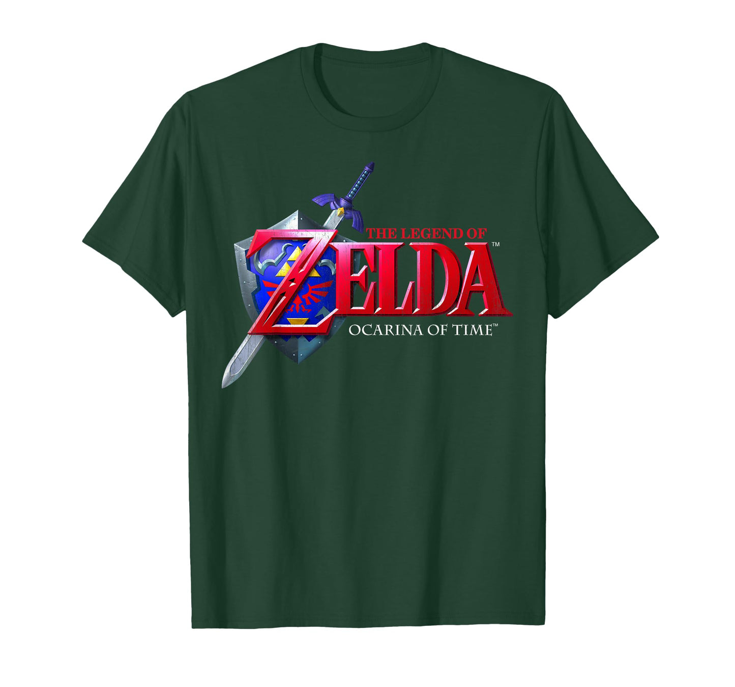 Nintendo Zelda Ocarina of Time Classic Logo Graphic T-Shirt T-Shirt