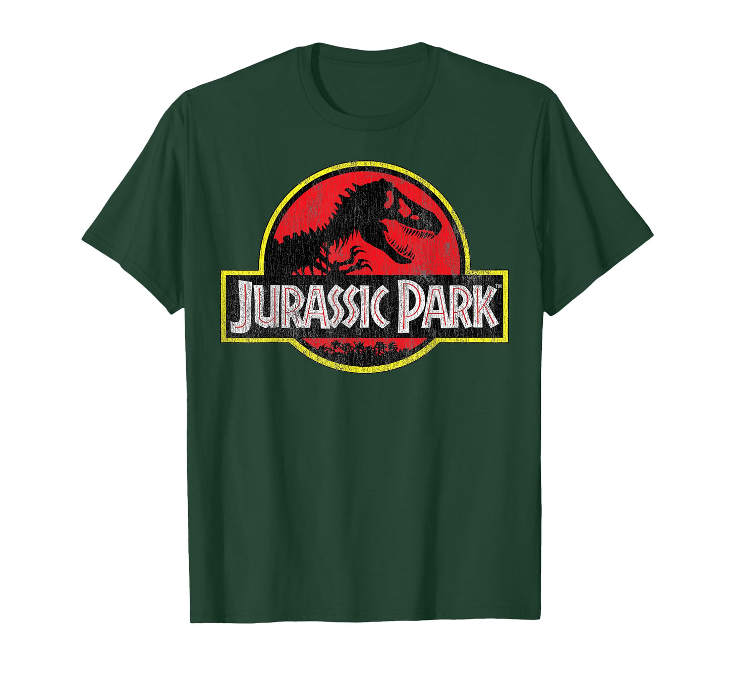 Jurassic Park Distressed Original Park Logo T-Shirt Small