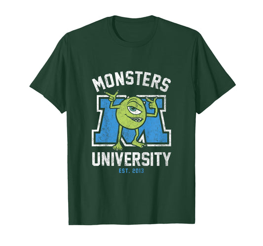 Kids Disney Pixar Monsters University Mike Wazowski Distressed T-Shirt