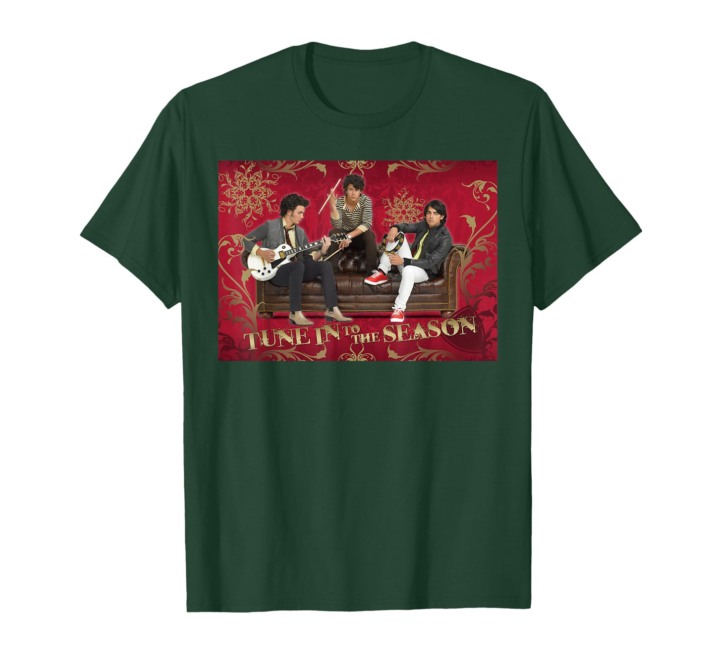 Disney Jonas Brothers Christmas Tune in to The Season T-Shirt