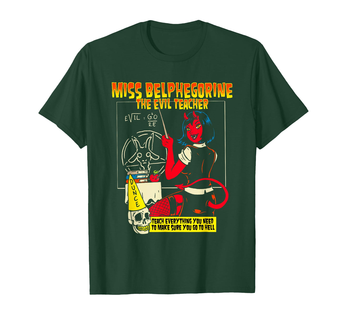 Miss Belphegorine Belphegor Demon Succubus Evil Teacher T-Shirt for Men Women