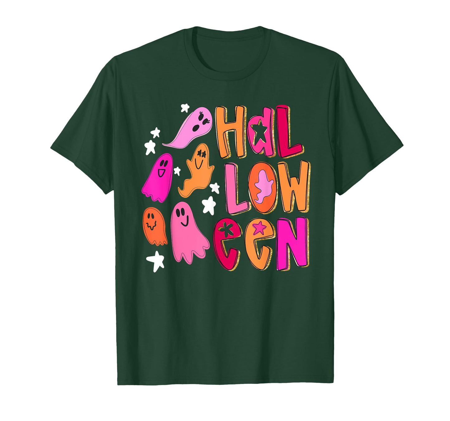 Happy Halloween Funny Ghost Trick Or Treat Spooky Season T-Shirt