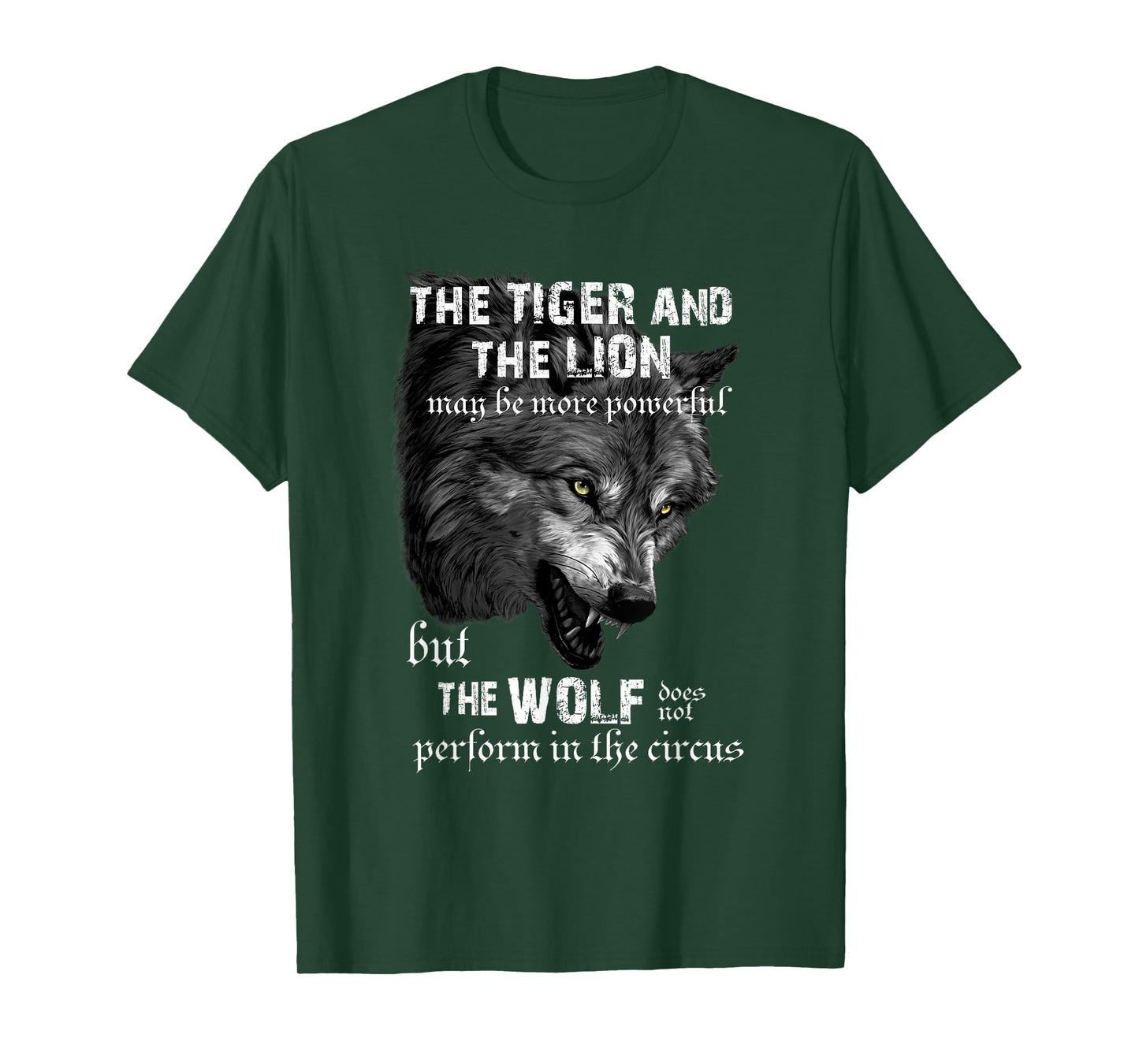 Tiger, Lion, Alpha Wolf Meme, Sigma Lone Wolf, Cringe Emo T-Shirt