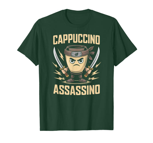 Cappuccino Assassino Italiano Brainrot Ninja Meme T-Shirt