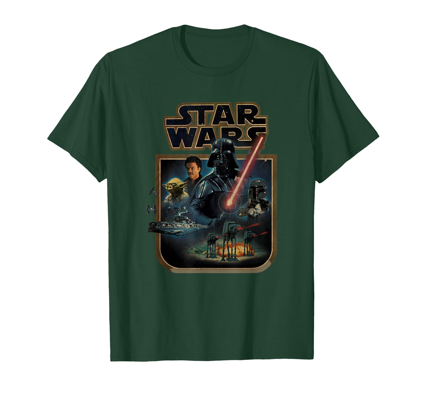 Star Wars The Empire Strikes Back Vintage Collage Poster T-Shirt
