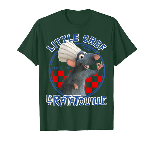 Disney Pixar Ratatouille Remy Little Chef Vintage Badge T-Shirt