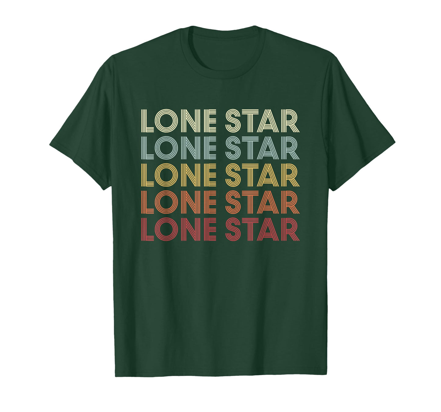 Lone-Star Texas Lone-Star TX Retro Vintage Text T-Shirt