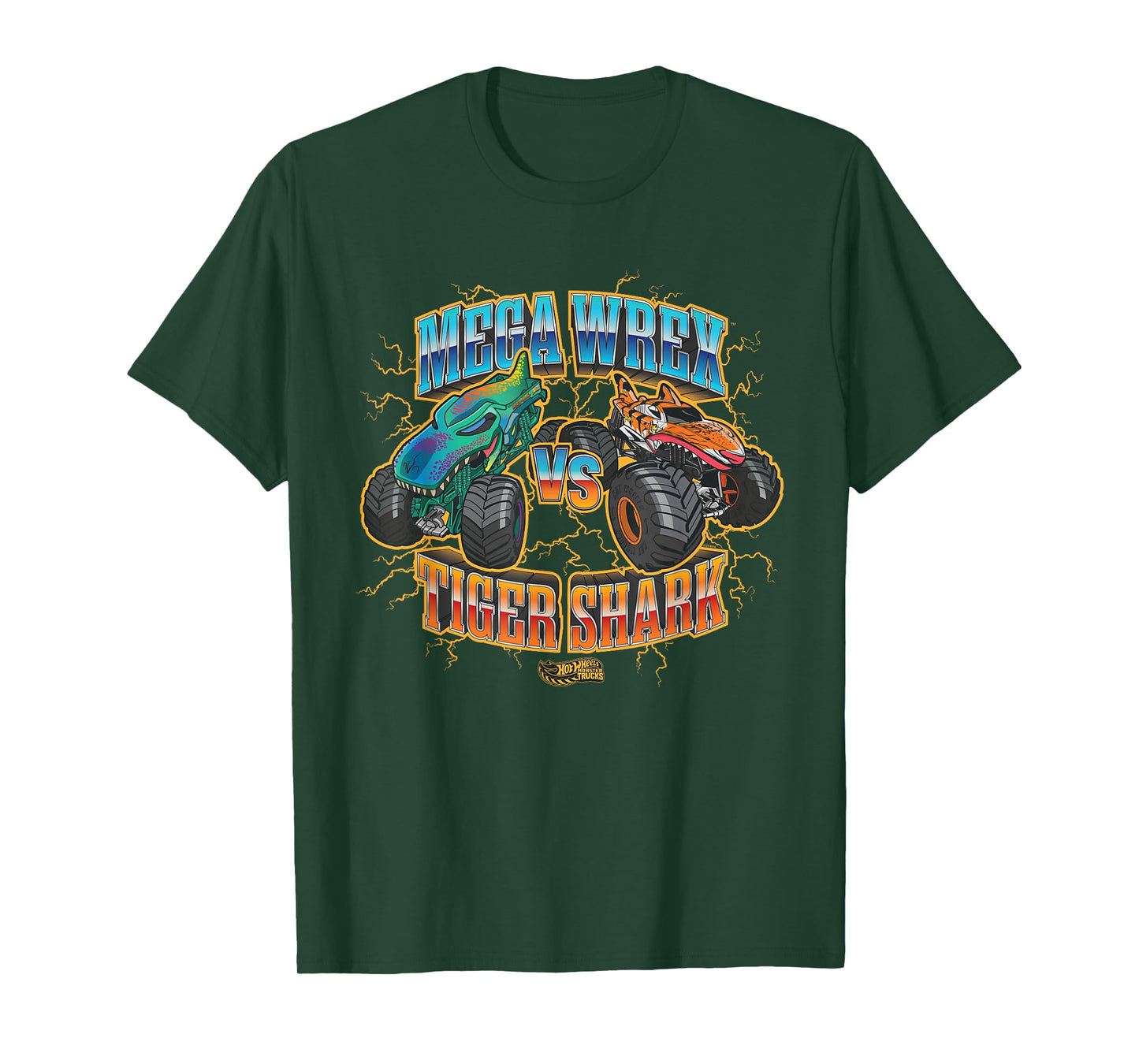 Hot Wheels Monster Trucks - Mega Wrex vs. Tiger Shark T-Shirt