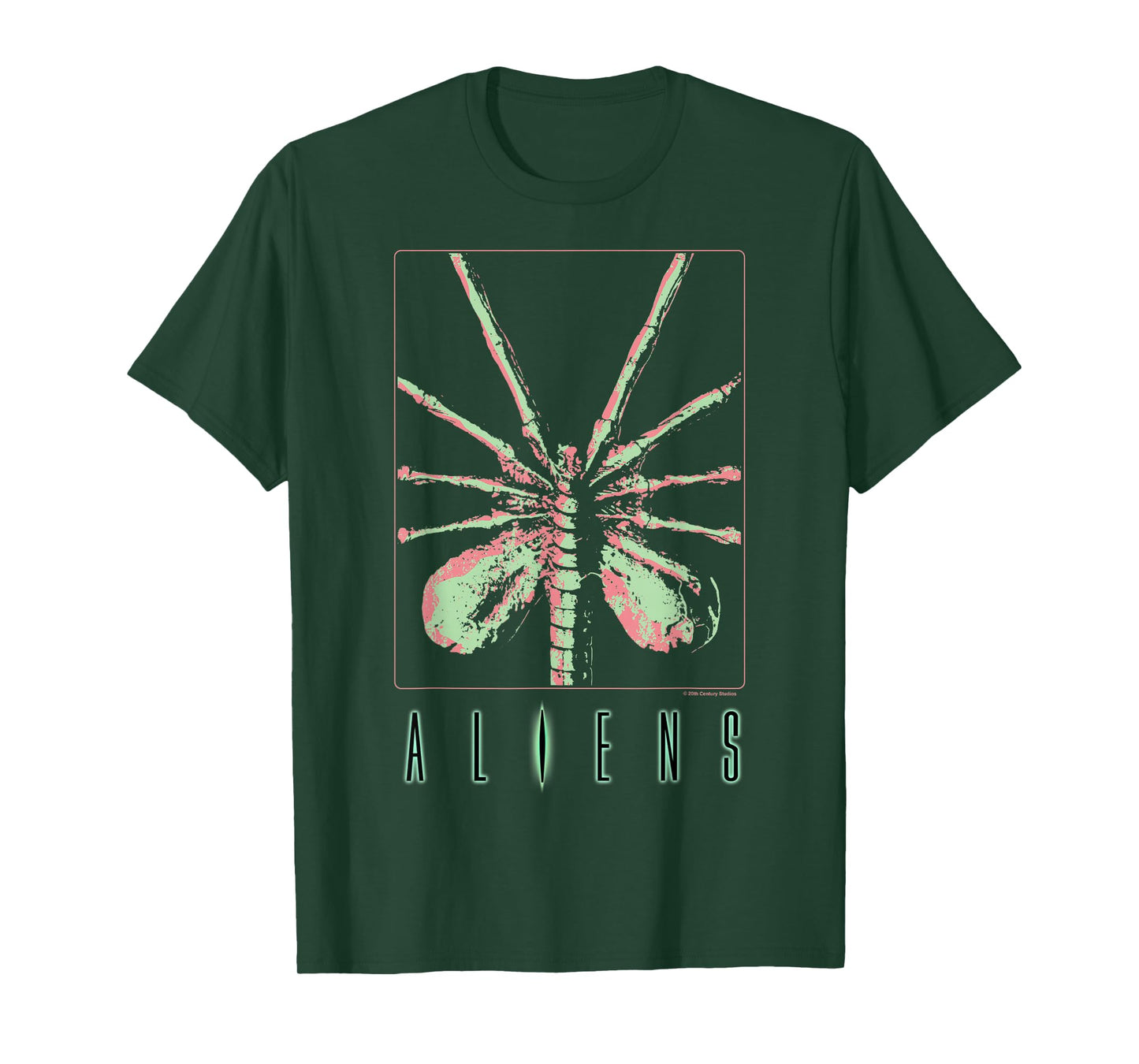 Aliens Iconic Facehugger Ready To Attack Big Chest Poster T-Shirt