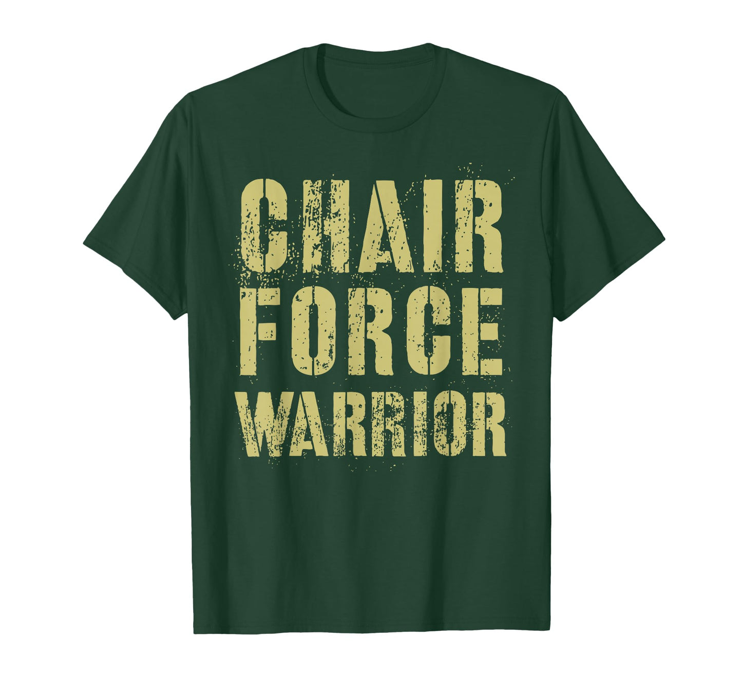 Funny CHAIR FORCE WARRIOR Airman Proud Corps Air Military T-Shirt