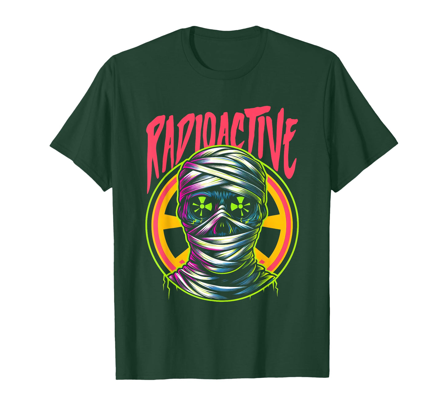 Radioactive Mummy - Vintage Spooky Monster Halloween Costume T-Shirt