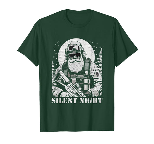 Veteran Santa Claus Patriotic American Soldier Vets Xmas T-Shirt