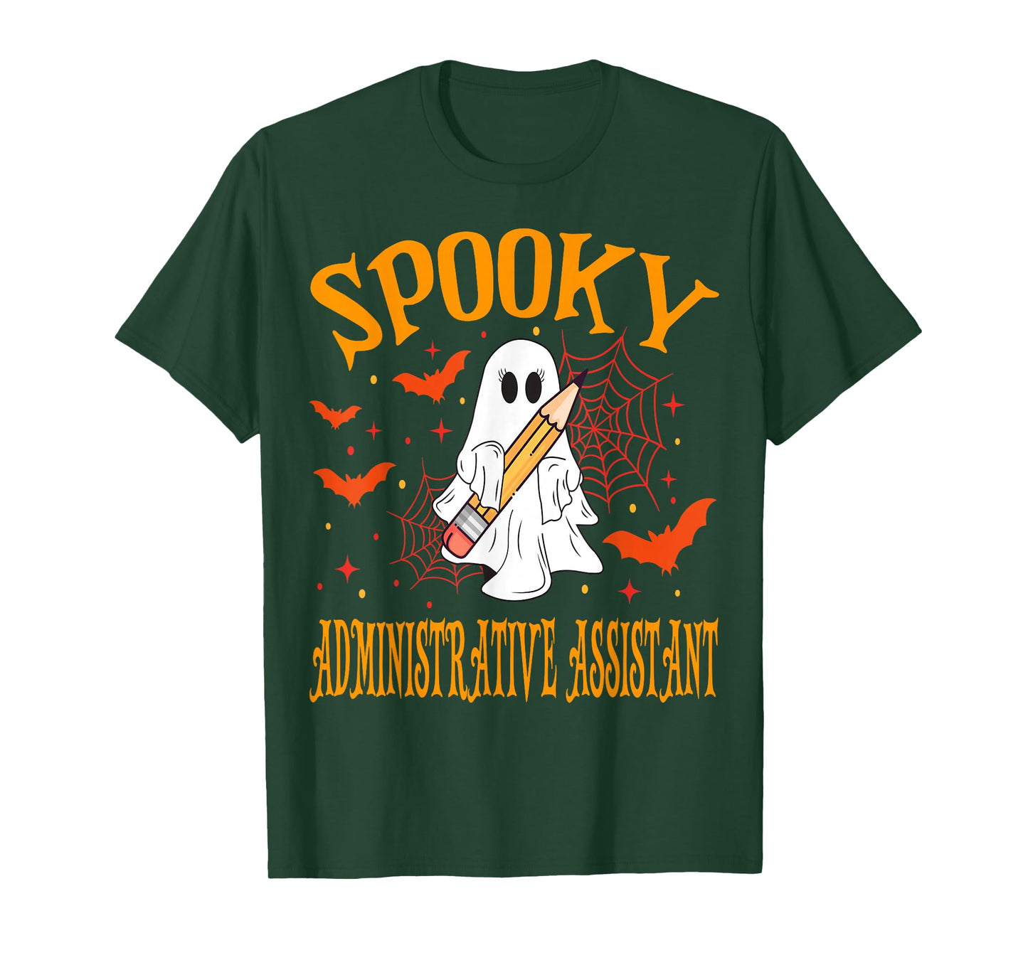 Spooky Administrative Assistant Halloween School T-Shirt
