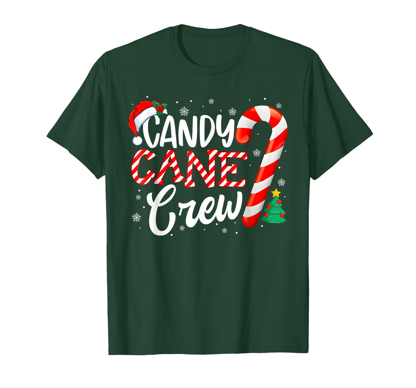 Candy Cane Crew Funny Christmas Candy Lover Xmas T-Shirt