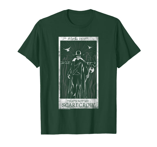 Jeepers Creepers Halloween Not My Scarecrow Retro Tarot Card T-Shirt