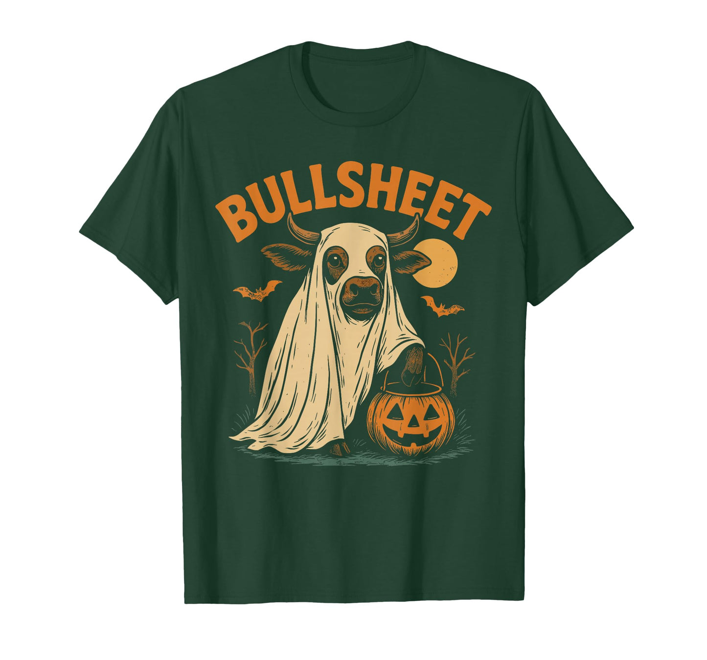 Bullsheet Ghost Cow - Funny Country Halloween T-Shirt