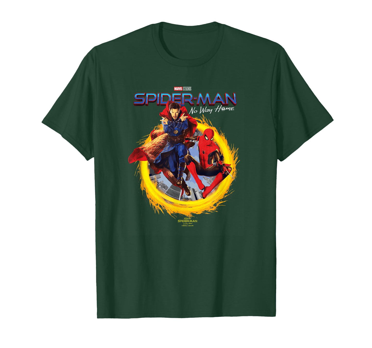 Marvel Spider-Man No Way Home Spidey Doctor Strange Poster T-Shirt
