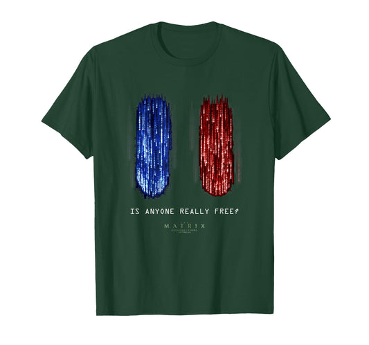 The Matrix Resurrections Red Versus Blue Pill Poster T-Shirt