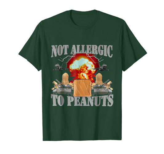 Funny Weird Meme Not Allergic to Peanut Cursed Peanut Butter T-Shirt