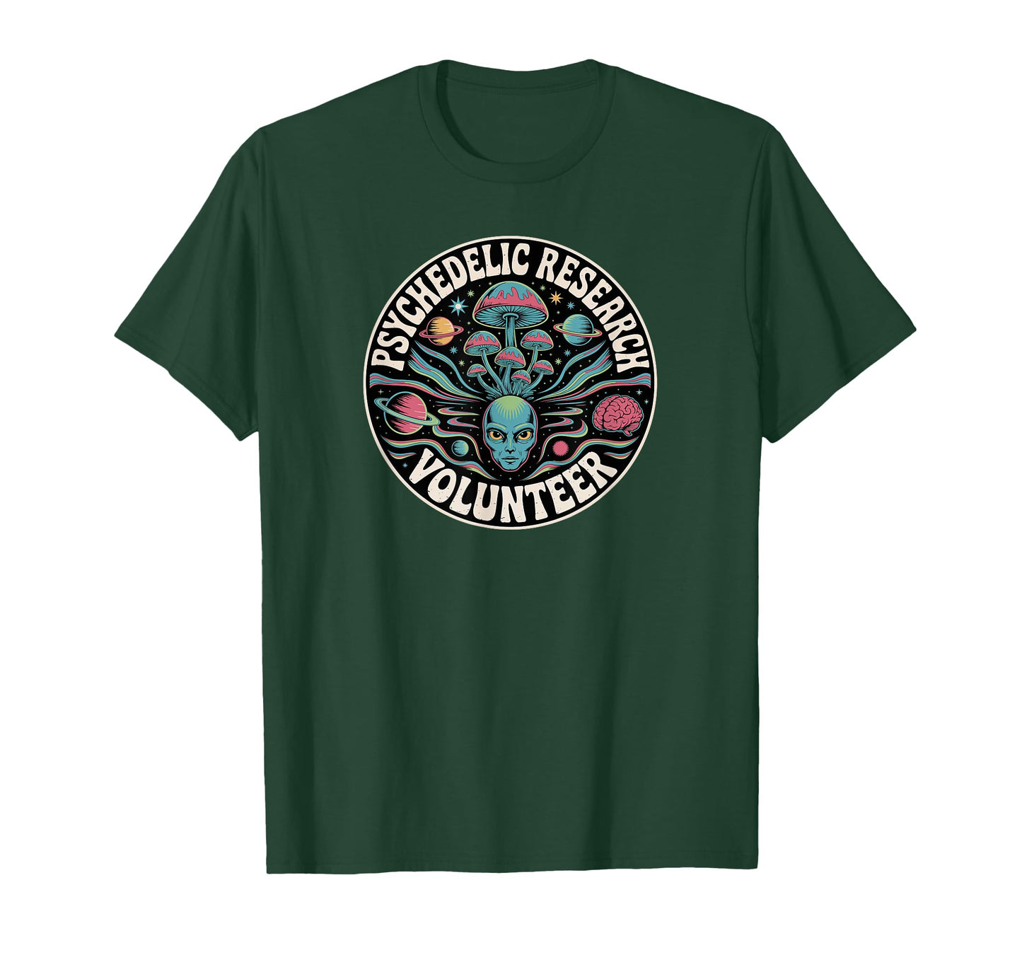Psychedelic Research Volunteer Alien Trip T-Shirt
