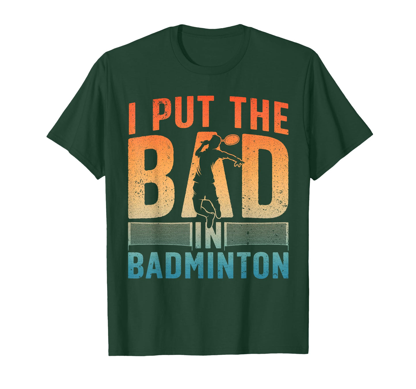 Funny Badminton Design For Men Women Kids Badminton Player T-Shirt