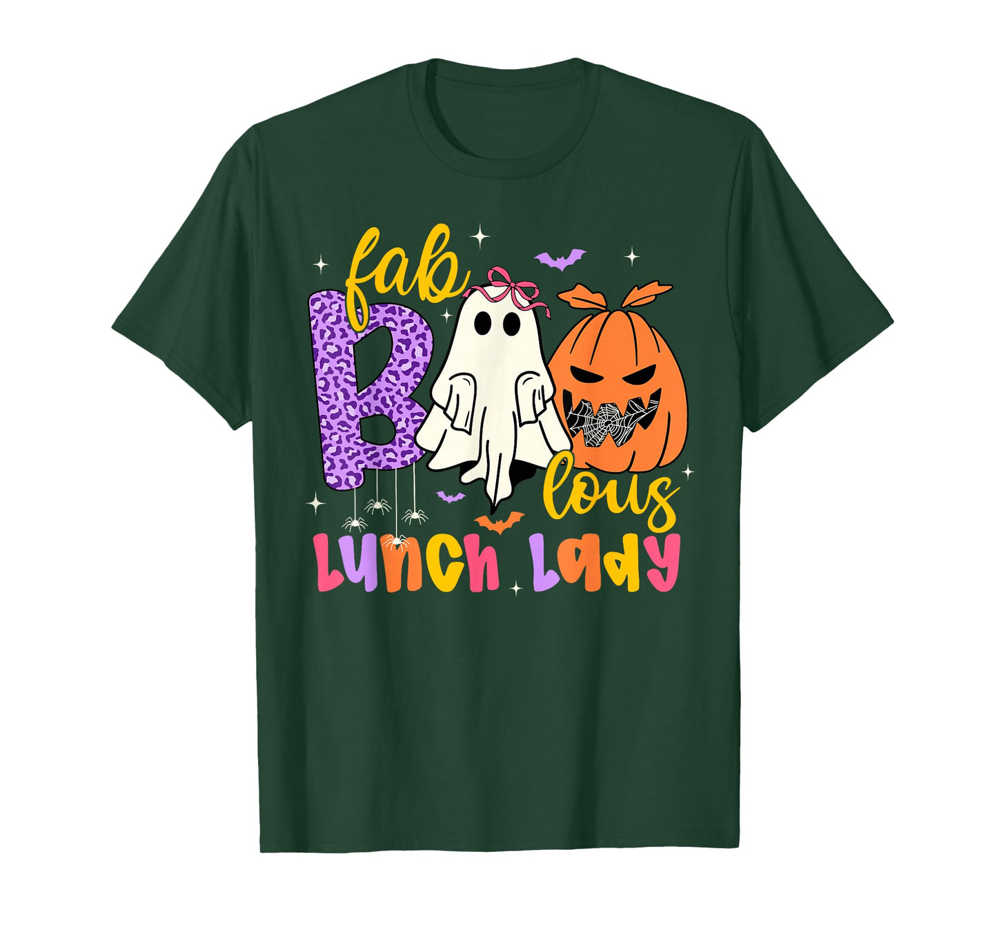 Faboolous Lunch Lady Funny Scary Ghost Halloween Costume T-Shirt