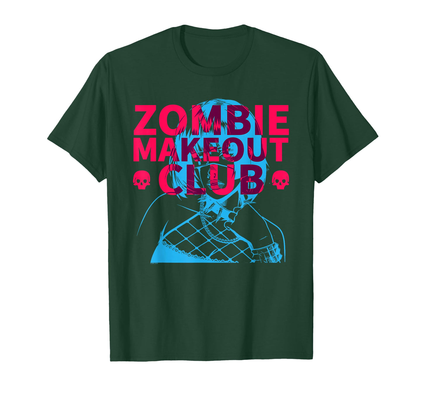 Zombie Makeout Club Punk Girl Overlap T-Shirt