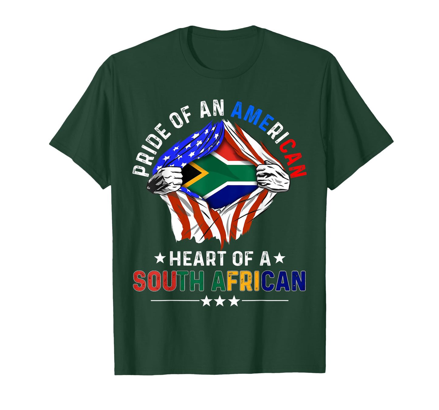 South African American America Pride Foreign African Flag T-Shirt