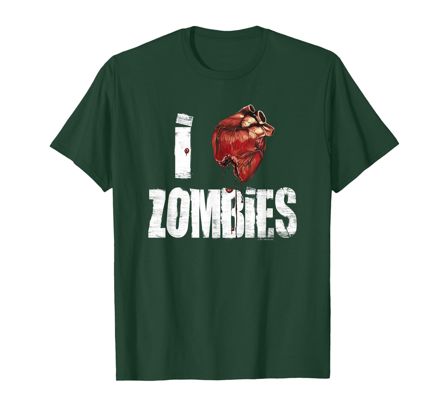 I Heart Zombies Adult T-Shirt T-Shirt