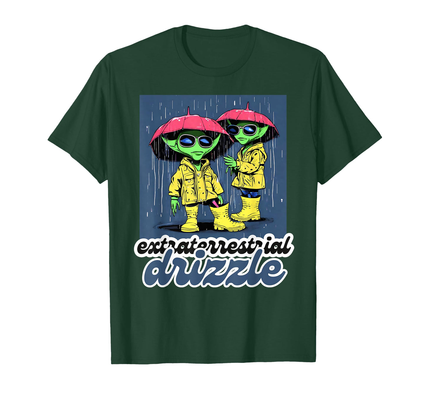 Extraterrestrial Drizzle Alien Design T-Shirt