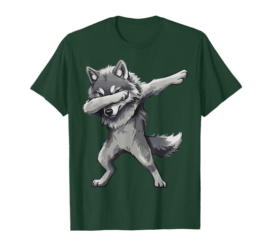 Funny Dabbing Wolf T-Shirt